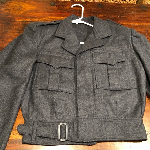 Women’s Flyvapnet Military Gray/Bluish Wool Field Jacket Size Small - Picture 3 of 13